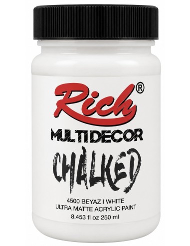 PINTURA MULTIDECOR CHALKED BLANCO 250ml (Rich)