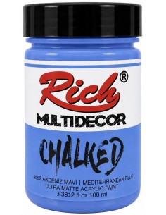 PINTURA MULTIDECOR CHALKED AZUL MEDITERRÁNEO 03627 100ml (Rich)