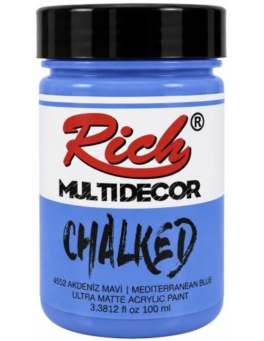 PINTURA MULTIDECOR CHALKED AZUL MEDITERRÁNEO 03627 100ml (Rich)