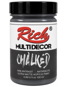 PINTURA MULTIDECOR CHALKED ANTRACITA 06534 100ml (Rich)