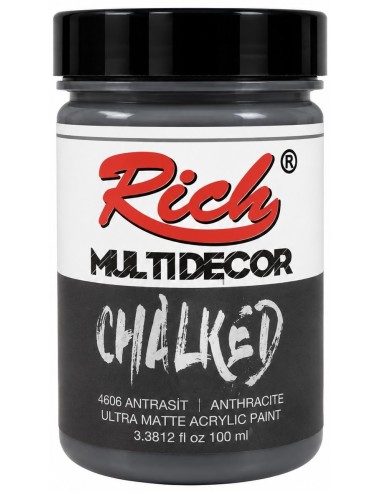 PINTURA MULTIDECOR CHALKED ANTRACITA 06534 100ml (Rich)