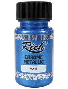 PINTURA CHROME METALLIC AZUL 02707 50ml (Rich)