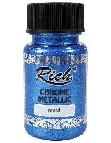 PINTURA CHROME METALLIC AZUL 02707 50ml (Rich)