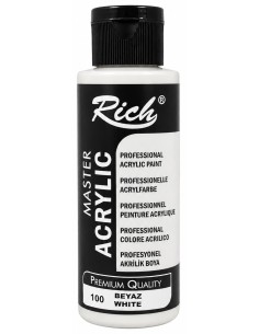 PINTURA ACRÍLICA MATE BLANCO Nº100 120ml (Rich)