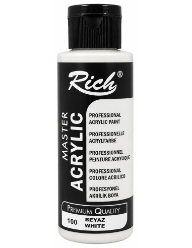 PINTURA ACRÍLICA MATE BLANCO Nº100 120ml (Rich)
