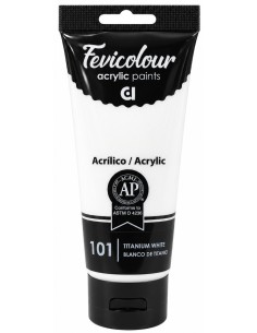 PINTURA ACRÍLICA FEVICOLOUR BLANCO DE TITANIO Nº101 200ml