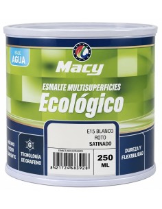ESMALTE ECOLÓGICO SATINADO BLANCO ROTO 250ml (Macy)