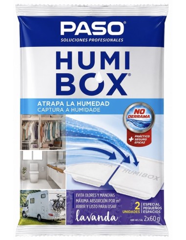 HUMIBOX ABSORBEHUMEDAD LAVANDA 2x60g PASO