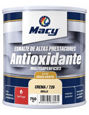 ESMALTE ANTIOXIDANTE BRILLO CREMA 726   750ml ALTAS PRESTACIONES (Macy)