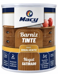 BARNIZ TINTE SATINADO NOGAL 375ml (Macy)