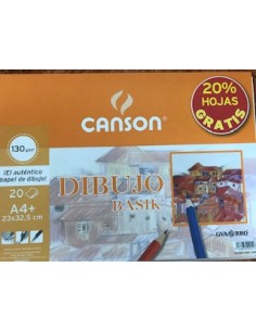 BLOC DIBUJO CANSON A4 MICROPERFORADO 130gr