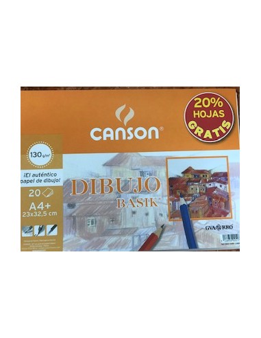 BLOC DIBUJO CANSON A4 MICROPERFORADO 130gr