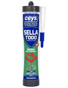 SELLATODO SILICONA NEUTRA TRANSLÚCIDO 280 ml CEYS