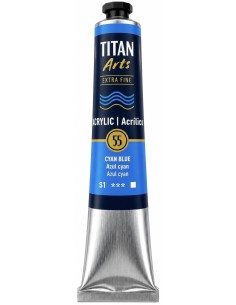 ACRÍLICO TITÁN EXTRAFINO AZUL CYÁN Nº55 serie 1