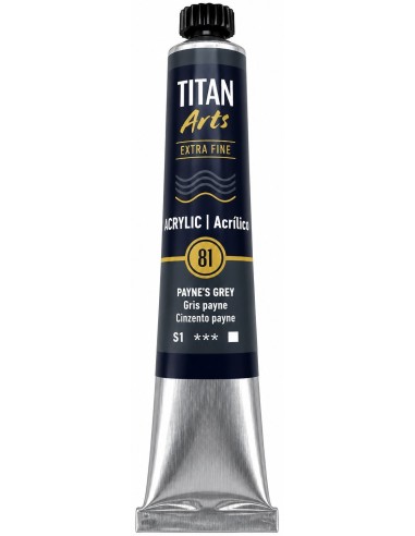 ACRÍLICO TITÁN EXTRAFINO GRIS PAYNE Nº81 serie 1