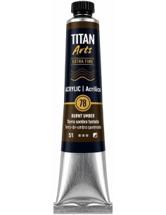 ACRÍLICO TITÁN EXTRAFINO TIERRA SOMBRA TOSTADA Nº78 serie 1