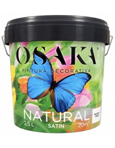 PINTURA PLÁSTICA SATINADA BLANCO CISNE 2,5lt NATURAL (Osaka)