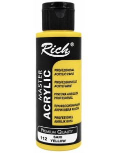 PINTURA ACRÍLICA AMARILLO Nº112  120ml (Rich)