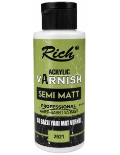 BARNIZ ACRÍLICO SEMI MATE 120ml (Rich)