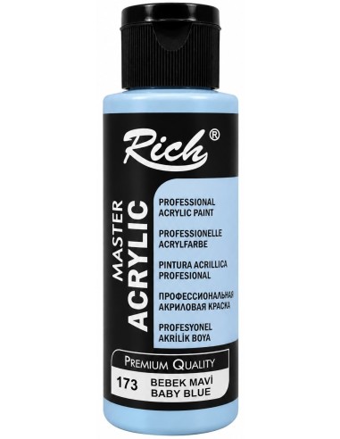 PINTURA ACRÍLICA MATE BABY BLUE Nº173 120ml (Rich)
