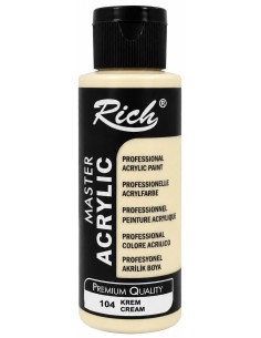 PINTURA ACRÍLICA MATE CREMA Nº104 120ml (Rich)