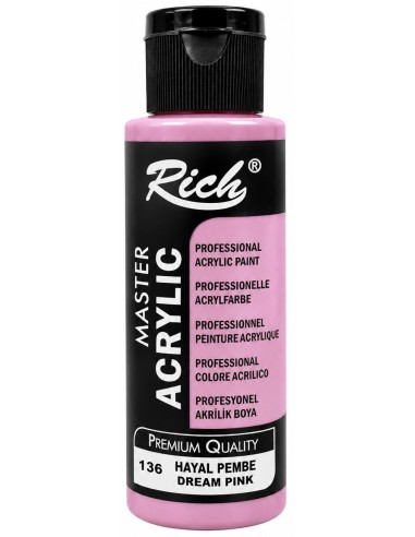 PINTURA ACRÍLICA MATE DREAM PINK Nº136 120ml (Rich)