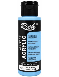PINTURA ACRÍLICA MATE LIGHT BLUE Nº174 120ml (Rich)
