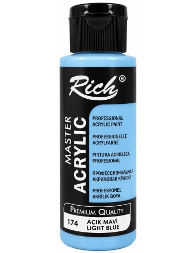 PINTURA ACRÍLICA MATE LIGHT BLUE Nº174 120ml (Rich)
