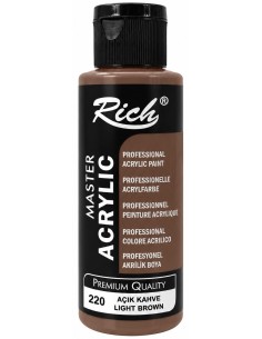 PINTURA ACRÍLICA MATE LIGHT BROWN Nº220 120ml (Rich)