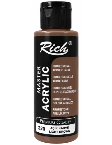 PINTURA ACRÍLICA MATE LIGHT BROWN Nº220 120ml (Rich)