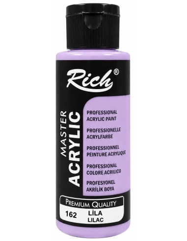 PINTURA ACRÍLICA MATE LILAC Nº162 120ml (Rich)