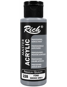 PINTURA ACRÍLICA MATE SMOKE GREY Nº228 120ml (Rich)