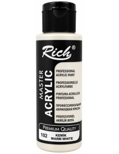 PINTURA ACRÍLICA MATE WARM WHITE Nº102 120ml (Rich)
