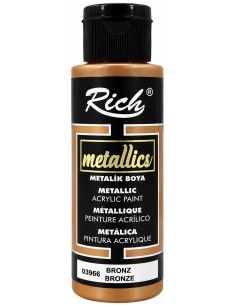 PINTURA ACRÍLICA METALLICS BRONCE 03966 120ml (Rich)