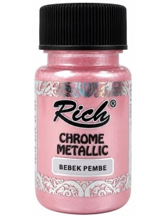 PINTURA CHROME METALLIC BABY PINK 02734 50ml (Rich)