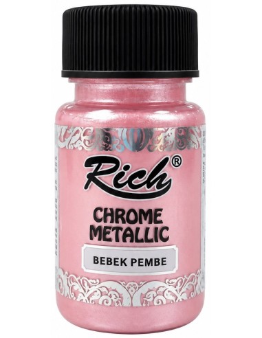 PINTURA CHROME METALLIC BABY PINK 02734 50ml (Rich)