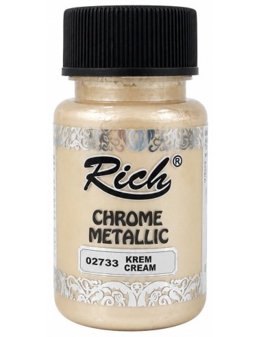 PINTURA CHROME METALLIC CREAM 02733 50ml (Rich)