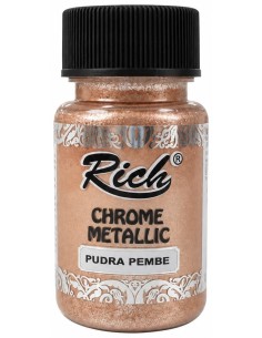 PINTURA CHROME METALLIC POWDER PINK 02690 50ml (Rich)