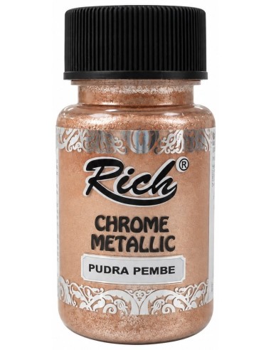PINTURA CHROME METALLIC POWDER PINK 02690 50ml (Rich)