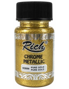 PINTURA CHROME METALLIC PURE GOLD 02684 50ml (Rich)
