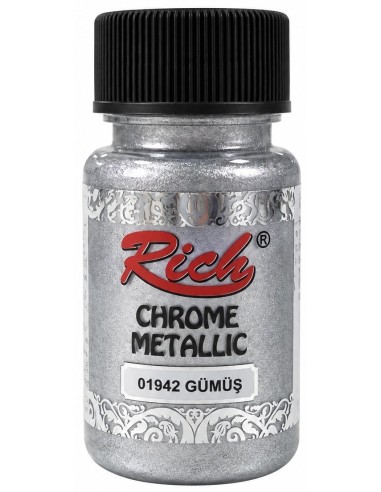 PINTURA CHROME METALLIC SILVER 01942 50ml (Rich)