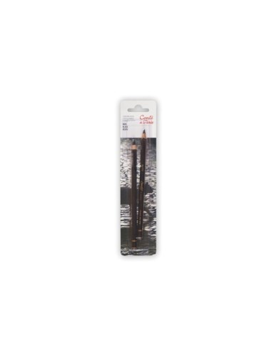 BLÍSTER 2 LÁPICES PASTEL NEGROS CONTÉ ref.50117