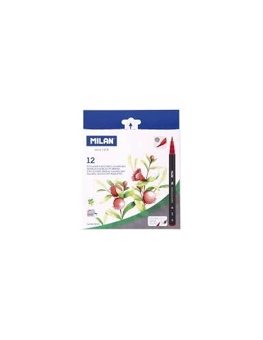 12 ROTULADORES PUNTA PINCEL ACUARELABLE cód.06126125