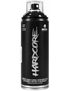 SPRAY HARDCORE SINTÉTICO NEGRO R-9011 400ml