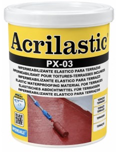 PX-03 IMPERMEABILIZANTE C/FIBRA ACRILASTIC BLANCO 750ml