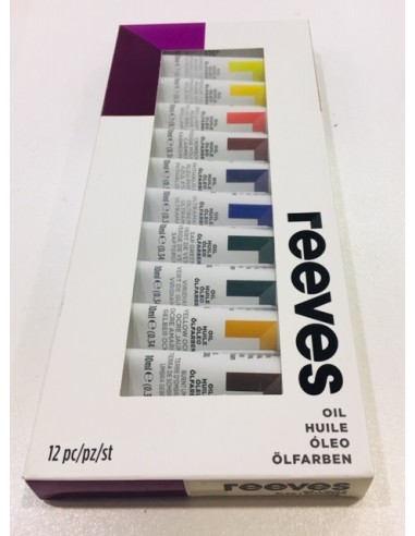 ESTUCHE 12 TUBOS ÓLEO 10ml REEVES