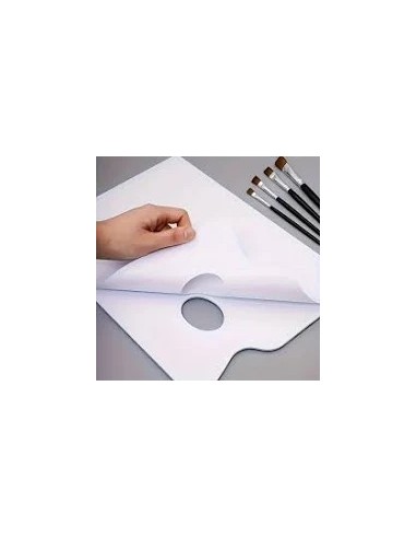 PALETA PAPEL DESECHABLE 50 HOJAS 90gr/m2 30.5x23 Artis decor