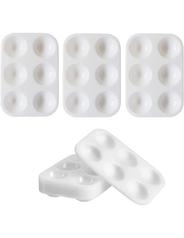 PALETA PLÁSTICO RECTANGULAR 6 POCILLOS ARTIS