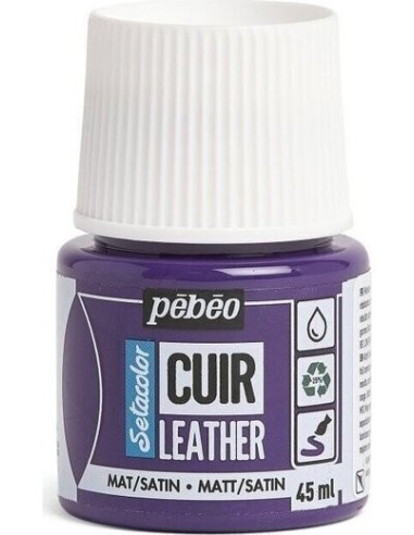 PINTURA CUERO SETACOLOR DUO AMARILLO/VIOLETA  45ml (Pebeo)
