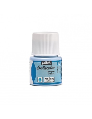 PINTURA TELA SETACOLOR  OPACO AZUL CIELO Nº86 45ml